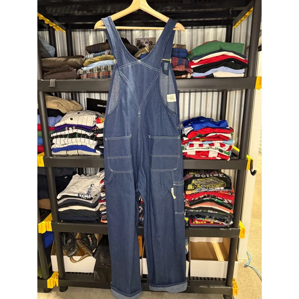 Vintage Sears Denim Overalls 34x30 Made‎ USA Workwear like new